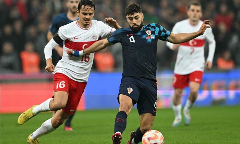 كرواتيا تفوز على تركيا 2-0 في تصفيات يورو 2024