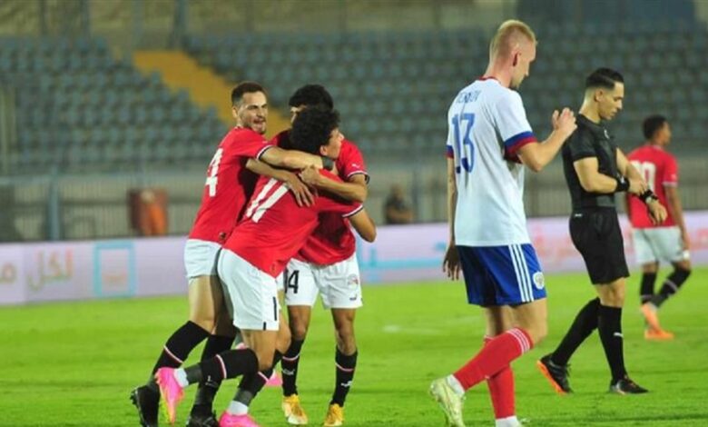 منتخب مصر الأولمبي يفوز على روسيا للمحليين 2-1 وديا