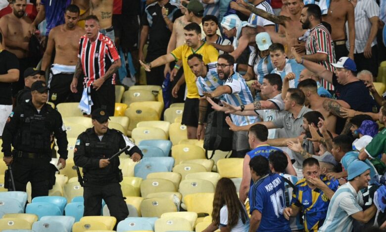 عقوبات صارمة في انتظار البرازيل بسبب أحداث مباراة الأرجنتين