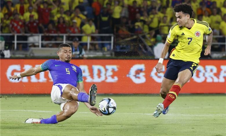 لويس دياز يقود كولومبيا لفوز تاريخي على البرازيل 2-1 في تصفيات كأس العالم