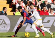 برشلونة يسقط في فخ التعادل 1-1 أمام فايكانو ويفقد نقطتين في سباق الصدارة