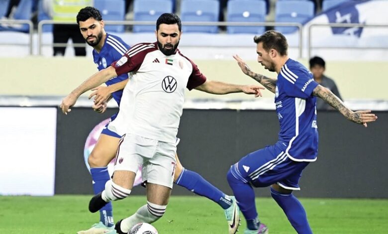 قمة الوحدة والنصر تنتهي بالتعادل 1-1 في الدوري الإماراتي