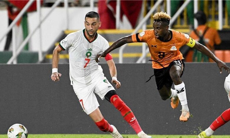 المغرب يفوز على زامبيا 1-0 ويهدي أصحاب الأرض بطاقة التأهل لدور الـ 16