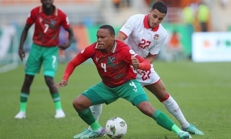 تونس تتلقى هزيمة قاتلة أمام ناميبيا 1-0 في كأس إفريقيا