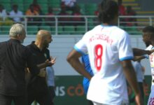 مشادة عنيفة بين لاعبي المغرب والكونغو بسبب الركراكي