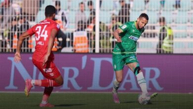 الرجاء يفوز على حسنية أغادير 2-0 ويتقدم لصدارة الدوري المغربي