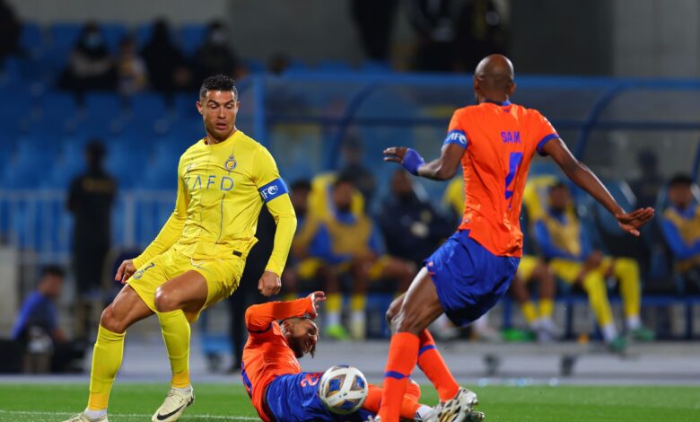 رونالدو يقود النصر للقوز على الفيحاء 1-0 والاقتراب من ربع نهائي دوري الأبطال
