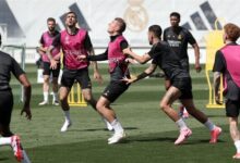 ريال مدريد يختتم تدريباته قبل التوجه إلى لندن ولونين يواصل التدريب منفردا