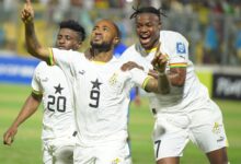 غانا تحقق فوزا مثيرا 4-3 على إفريقيا الوسطى وتتصدر المجموعة الثامنة